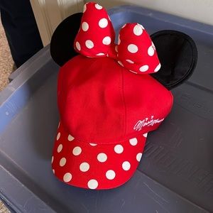 Disney Authentic Disney Parks Minnie Ears Baseball Cap -| Color: Red